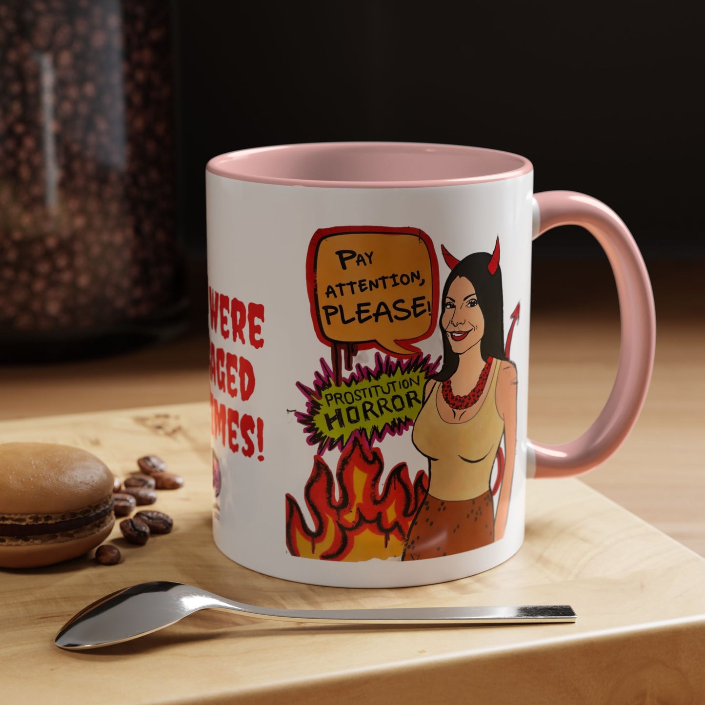 RHONJ "Prostitutions' Whore", Ceramic Mug, (11oz, 15oz) Featuring Teresa Giudice vs. Danielle Staub
