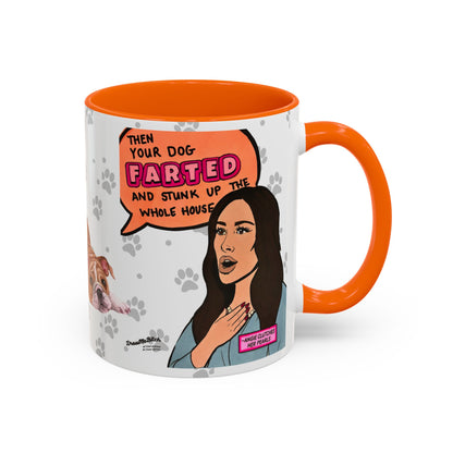 RHOSLC Mary vs. Angie Farts, Ceramic Mug, (11oz, 15oz) Featuring Mary Cosby and Angie Katsanevas
