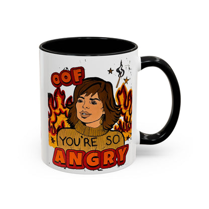 RHOBH, "OOF You're Angry" Ceramic Mug, (11oz, 15oz) featuring Lisa Rinna