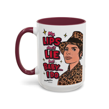 Traitors Lisa Rinna Lips Don't Lie, Ceramic Mug, Various Sizes & Colors