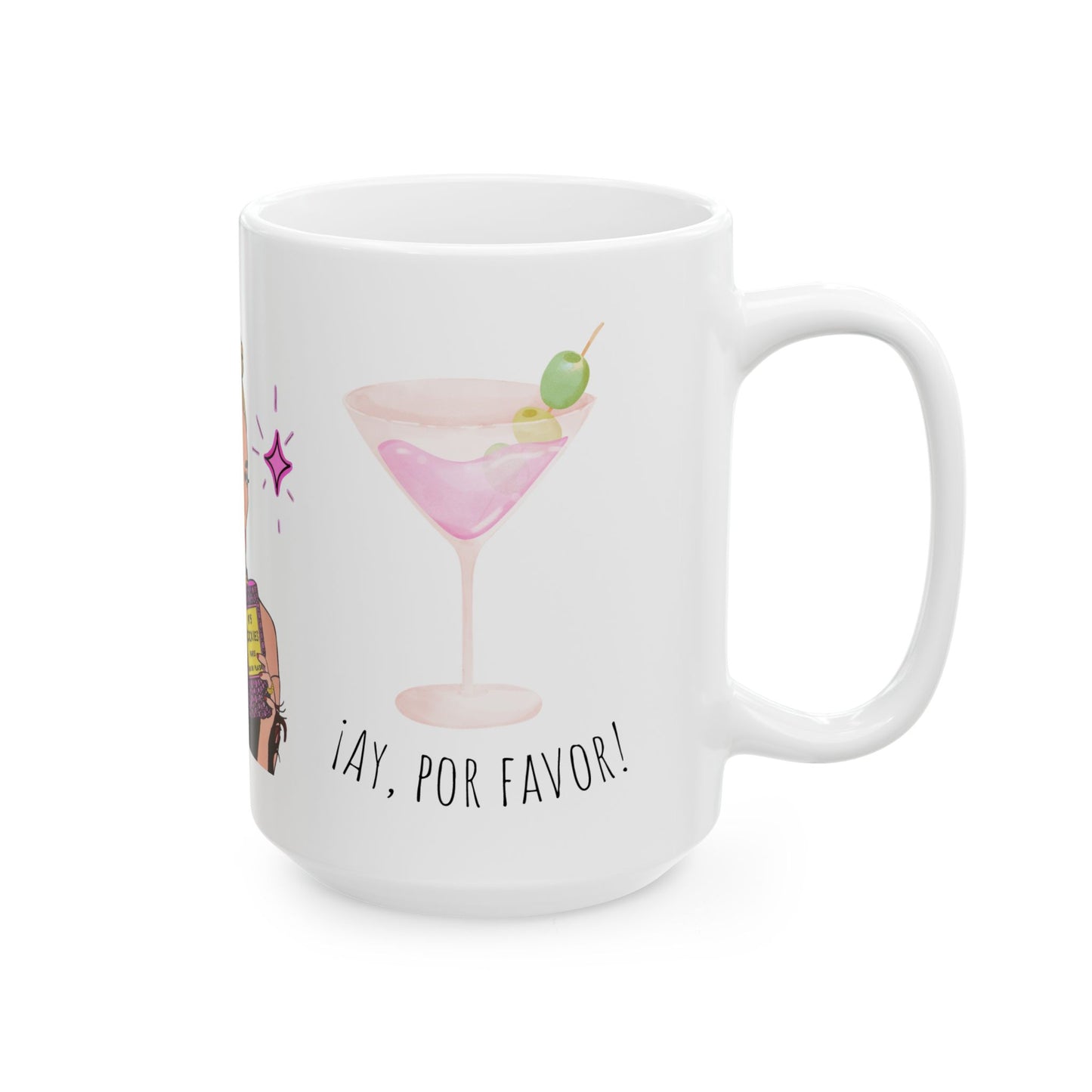 RHOM Marysol Cockies Ay Por Favor!, Ceramic Mug, (11oz, 15oz) Featuring Marysol Patton