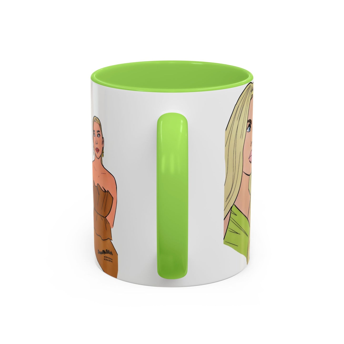 RHOM Alexia & Marysol "Right for the Hole, Wrong for the Soul", Ceramic Mug, (11oz, 15oz) featuring Alexia Nepola and Marysol Patton