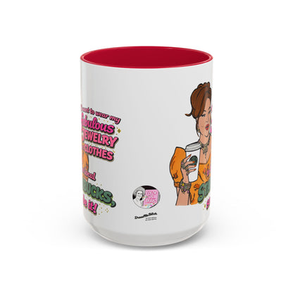 RHOBH Jenn Tilley Jewels and Coffee, Ceramic Mug, Various Sizes & Colors, featuring Jennifer Tilley