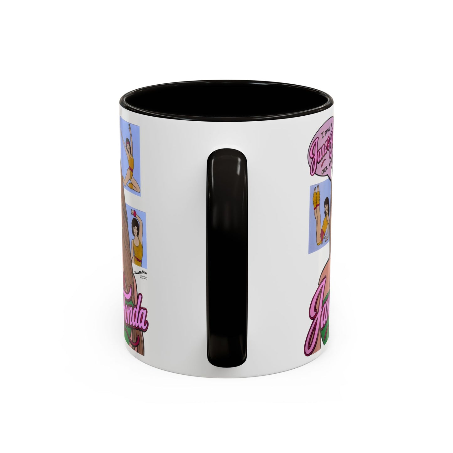 RHORI Alicia Loves Janes Fonda, Ceramic Mug, (11oz, 15oz) featuring Kelsey Swanson & Rosie Woods