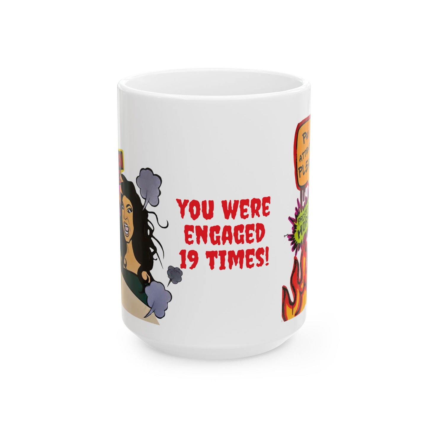 RHONJ "Prostitutions' Whore", Ceramic Mug, (11oz, 15oz) Featuring Teresa Giudice vs. Danielle Staub