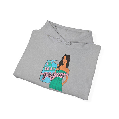 RHOSLC Lisa "Hey Baby Gorgeous!", Unisex Hoodie, featuring Lisa Barlow