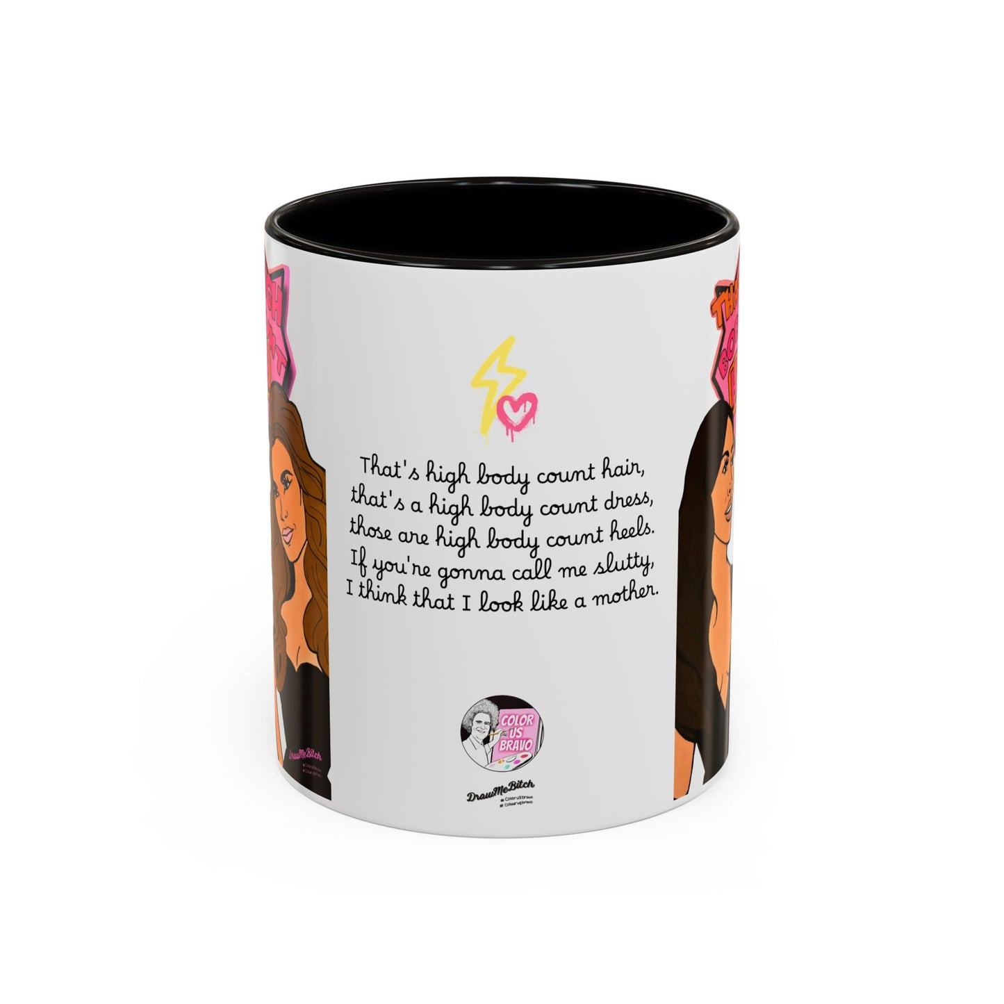 RHOSLC High Body Count Hair, Ceramic Mug, (11oz, 15oz) Featuring Angie K & Britani Bateman