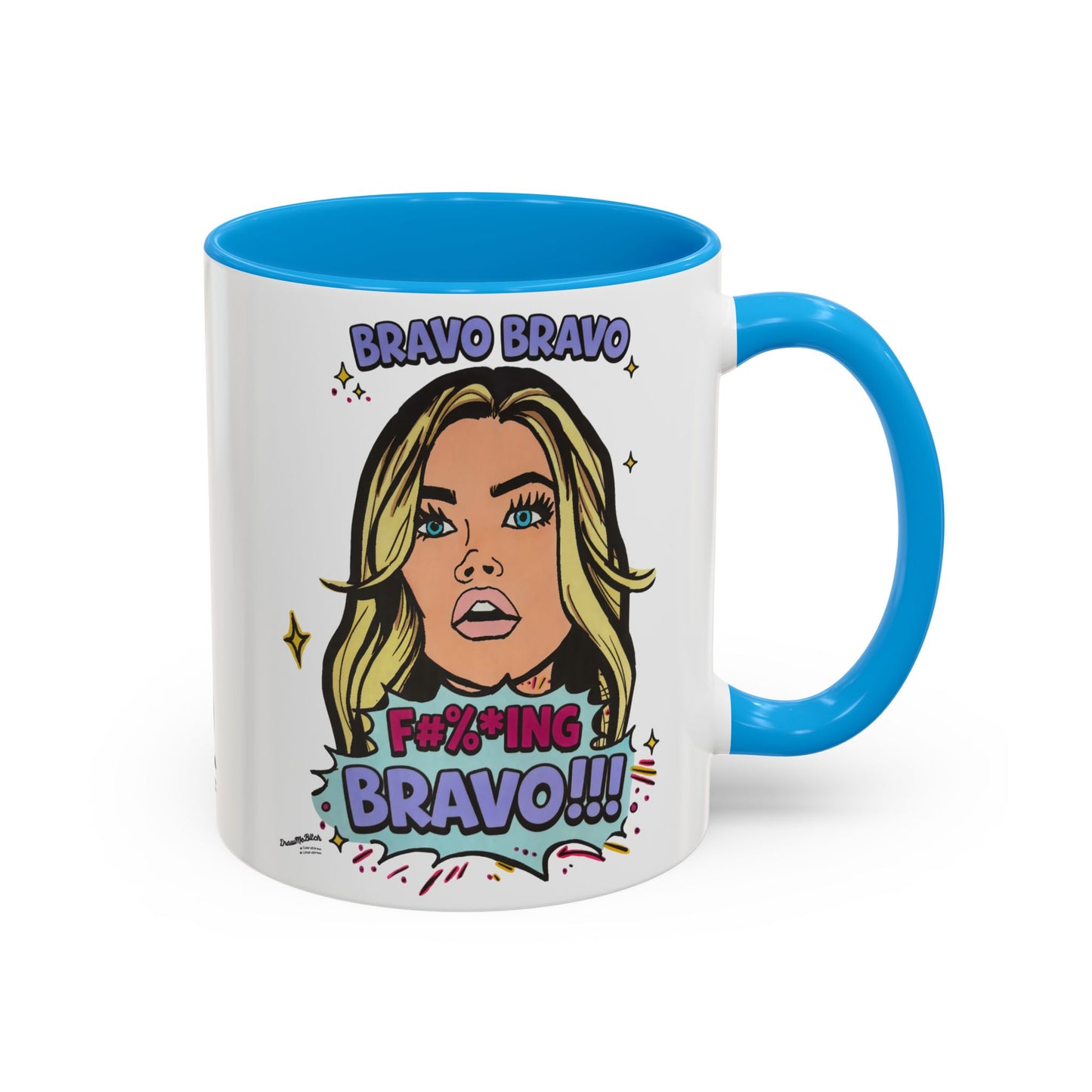 RHOBH Denise Bravo Bravo Bravo, Ceramic Mug, Various Sizes & Colors, featuring Denise Richards