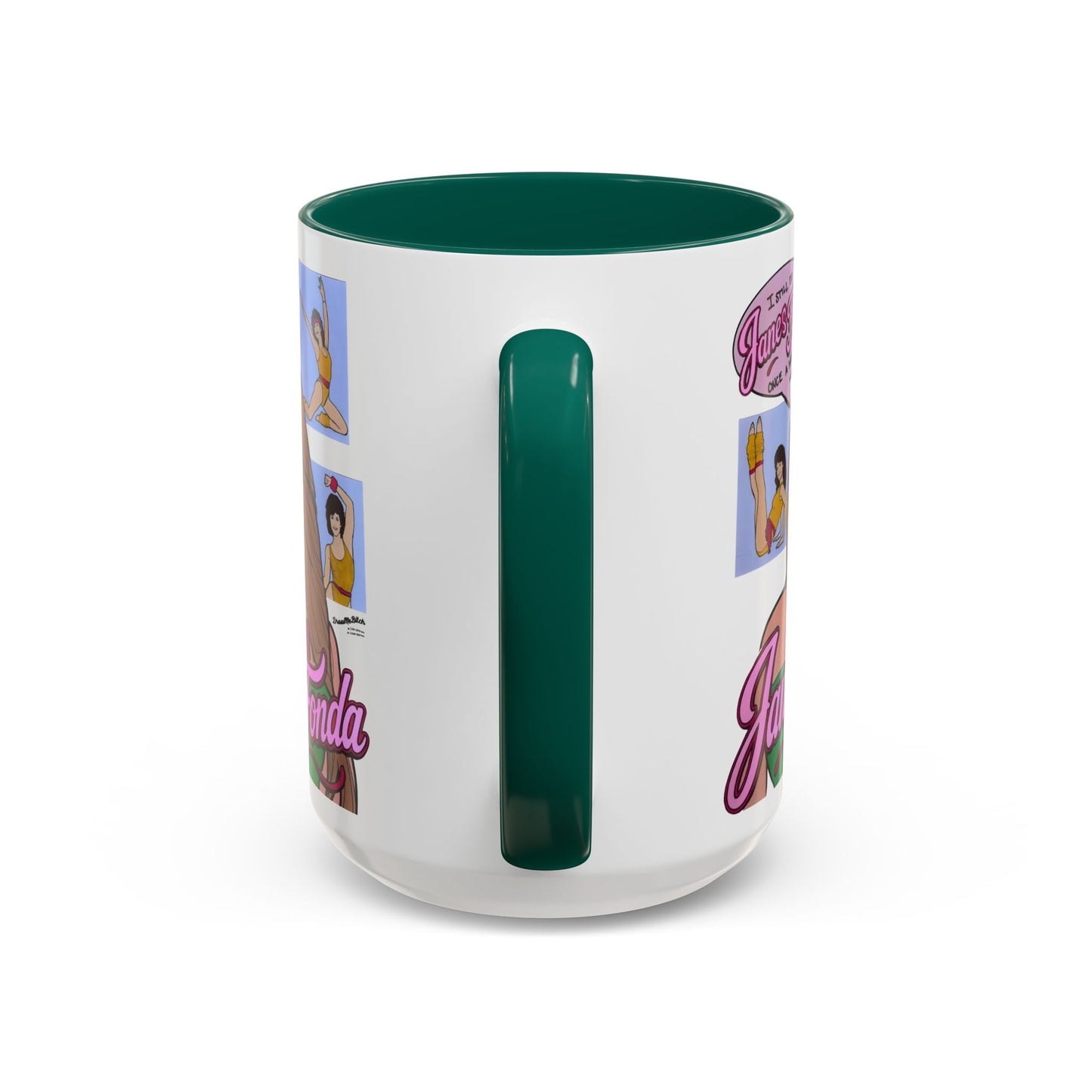RHORI Alicia Loves Janes Fonda, Ceramic Mug, (11oz, 15oz) featuring Kelsey Swanson & Rosie Woods