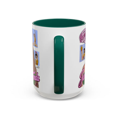 RHORI Alicia Loves Janes Fonda, Ceramic Mug, (11oz, 15oz) featuring Kelsey Swanson & Rosie Woods