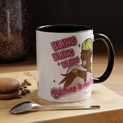 RHOA Nene Bling Bling Bitches is Mad, Ceramic Mug, Various Sizes & Colors, featuring Nene Leakes