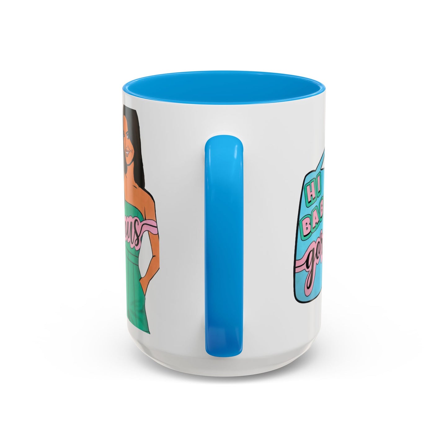 RHOSLC, "Hey Baby Gorgeous!" Ceramic Mug, (11oz, 15oz)  featuring Lisa Barlow