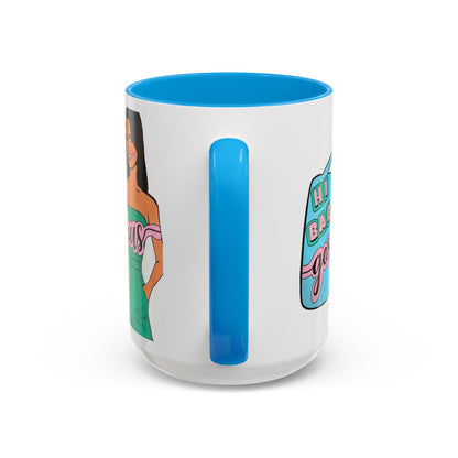 RHOSLC, "Hey Baby Gorgeous!" Ceramic Mug, (11oz, 15oz)  featuring Lisa Barlow