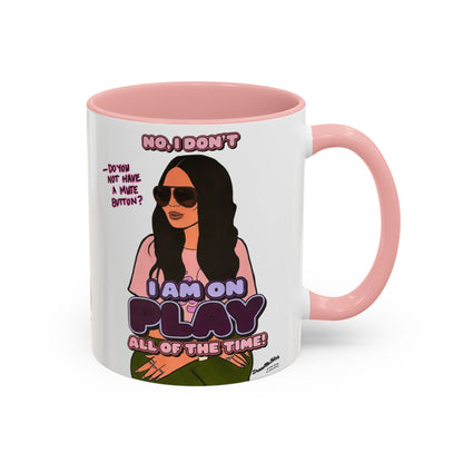 RHOSLC Lisa On Play, Ceramic Mug, (11oz, 15oz)  featuring Lisa Barlow