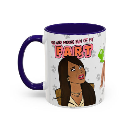 RHOSLC Mary vs. Angie Farts, Ceramic Mug, (11oz, 15oz) Featuring Mary Cosby and Angie Katsanevas