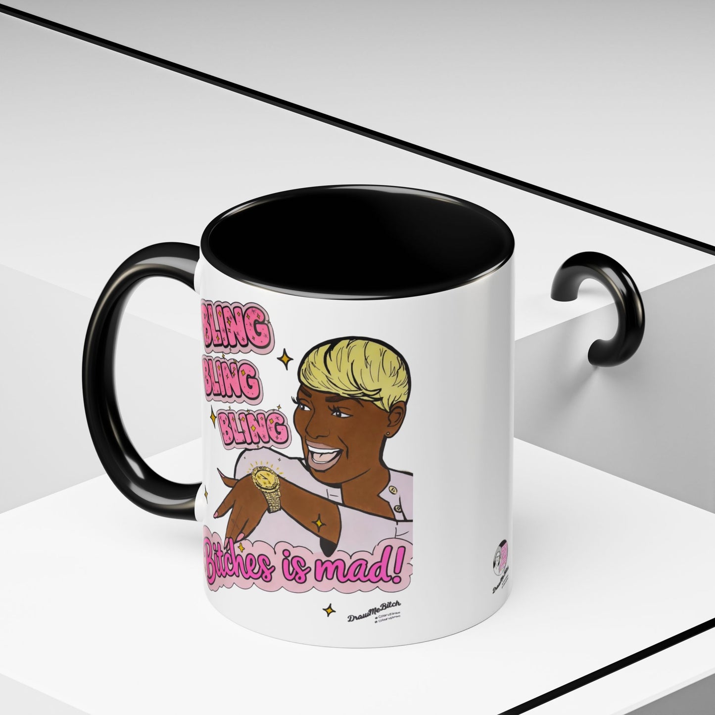 RHOA Nene Bling Bling Bitches is Mad, Ceramic Mug, Various Sizes & Colors, featuring Nene Leakes