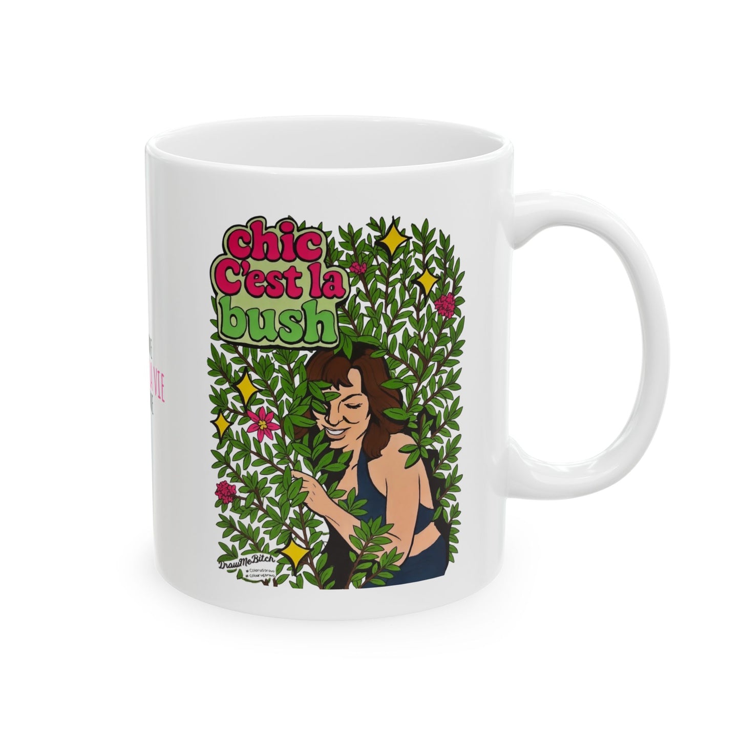 RHONY Luann Chic C'est La Bush, Ceramic Mug, (11oz, 15oz) Featuring Luann De Lesseps