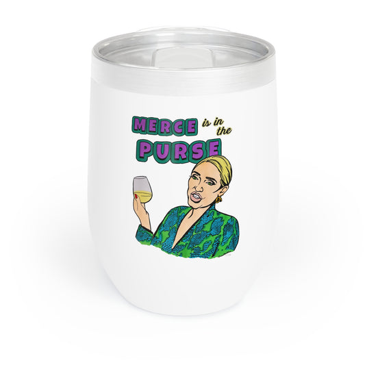 RHOBH "Merce Is In The Purse", 12oz Wine Tumbler, featuring Erika Jayne
