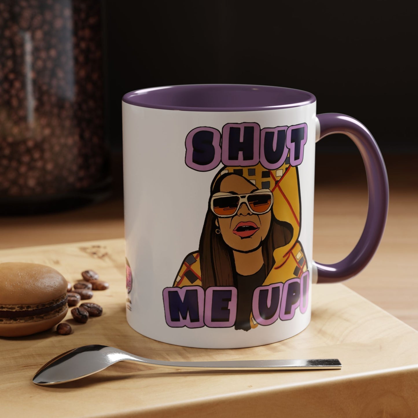 RHOSLC Shut Me Up!, Ceramic Mug, (11oz, 15oz) Featuring Mary Cosby