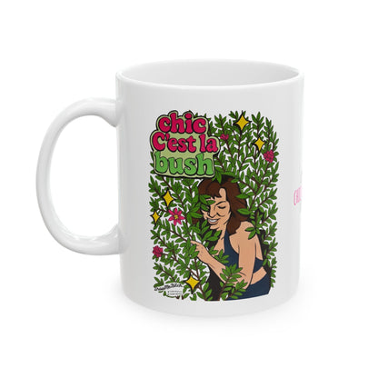 RHONY Luann Chic C'est La Bush, Ceramic Mug, (11oz, 15oz) Featuring Luann De Lesseps