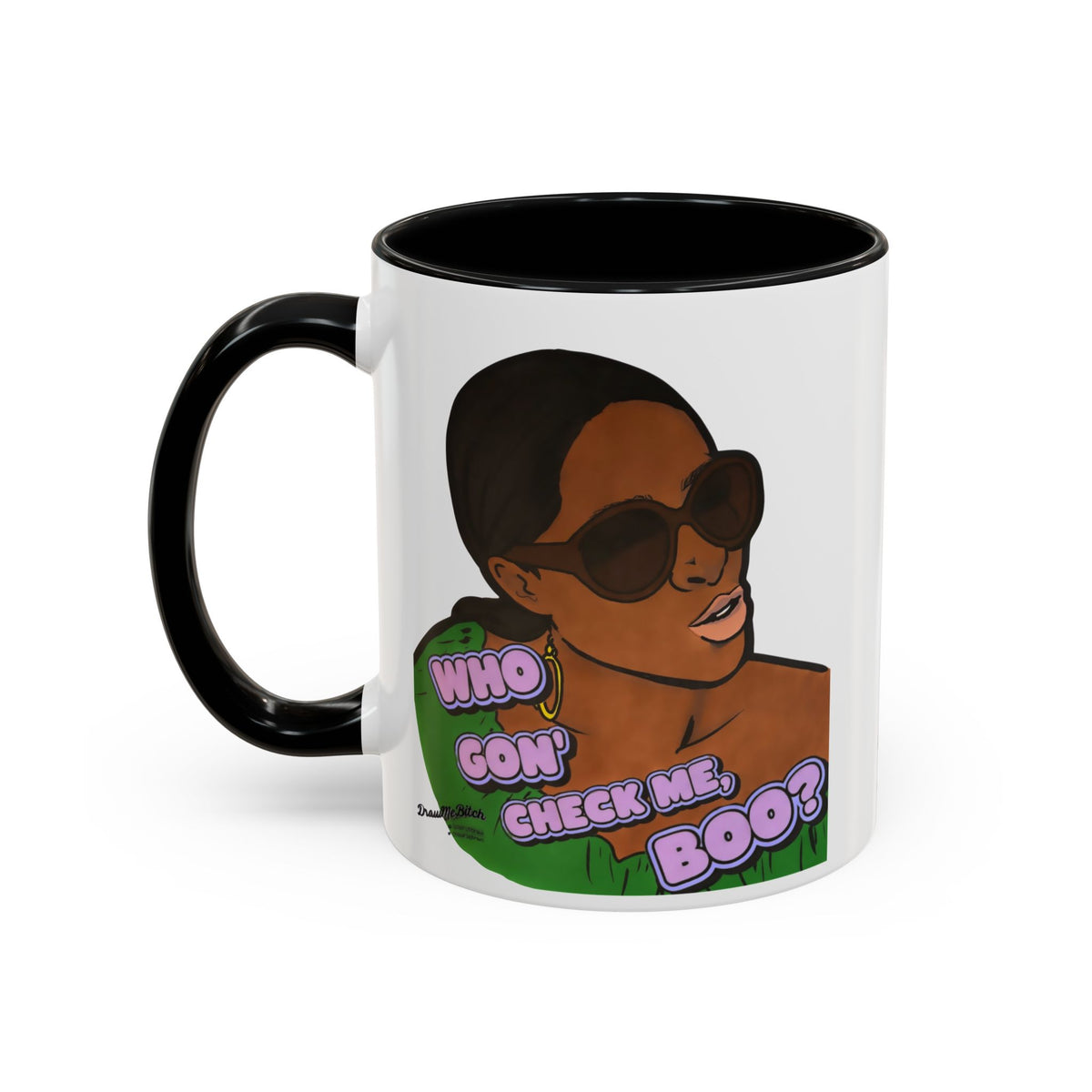 RHOA Sheree Who Gon Check Me Boo?, Ceramic Mug, Various Sizes & Colors, featuring Sheree Whitfield