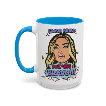 RHOBH Denise Bravo Bravo Bravo, Ceramic Mug, Various Sizes & Colors, featuring Denise Richards