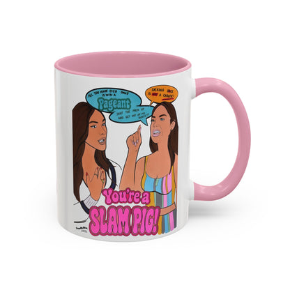 RHORI Kelsey vs. Rosie SLAM PIG, Ceramic Mug, (11oz, 15oz) featuring Kelsey Swanson & Rosie Woods