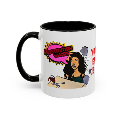 RHONJ "Prostitutions' Whore", Ceramic Mug, (11oz, 15oz) Featuring Teresa Giudice vs. Danielle Staub