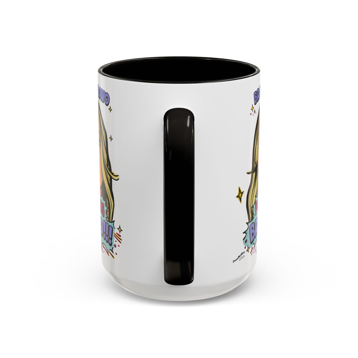 RHOBH Denise Bravo Bravo Bravo, Ceramic Mug, Various Sizes & Colors, featuring Denise Richards