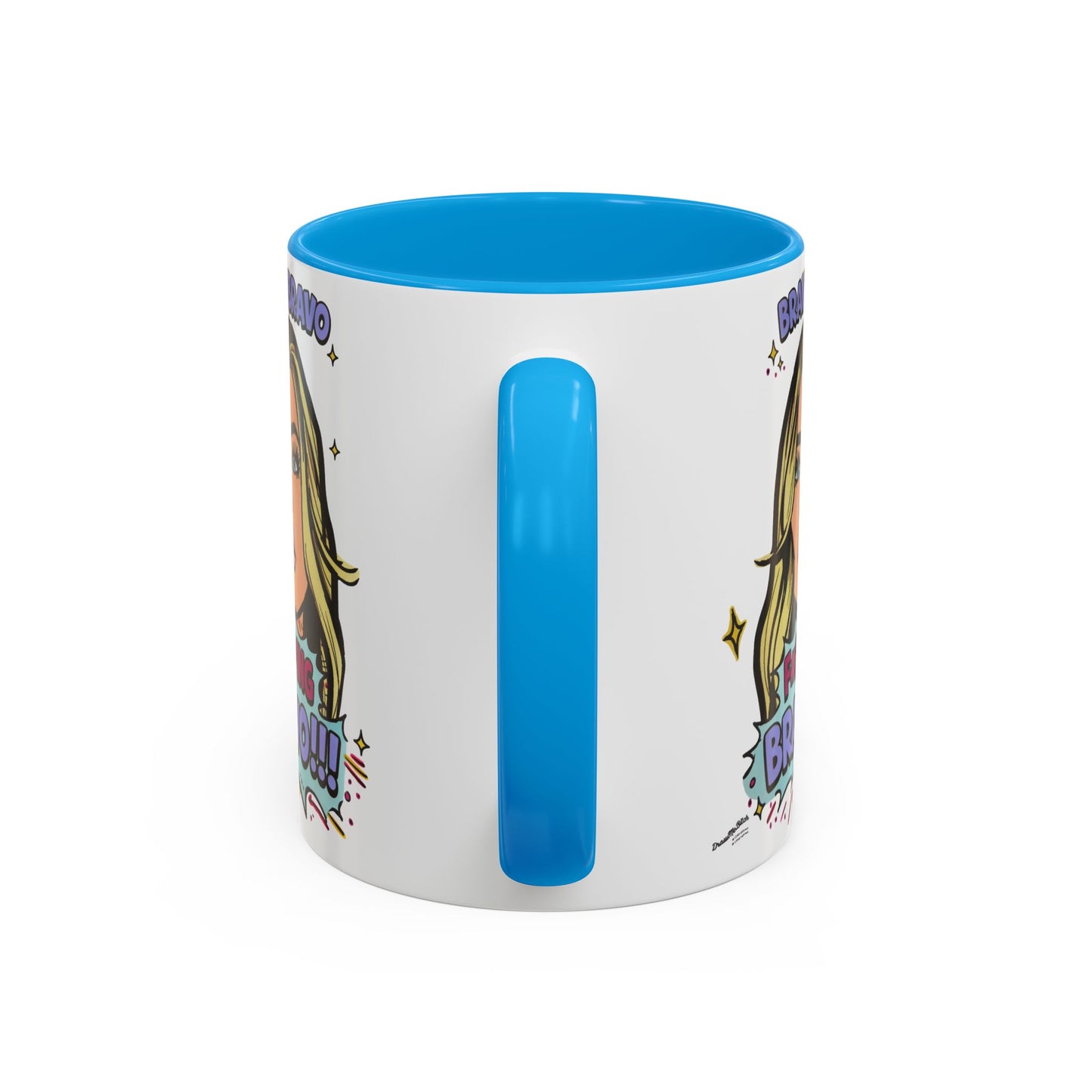 RHOBH Denise Bravo Bravo Bravo, Ceramic Mug, Various Sizes & Colors, featuring Denise Richards