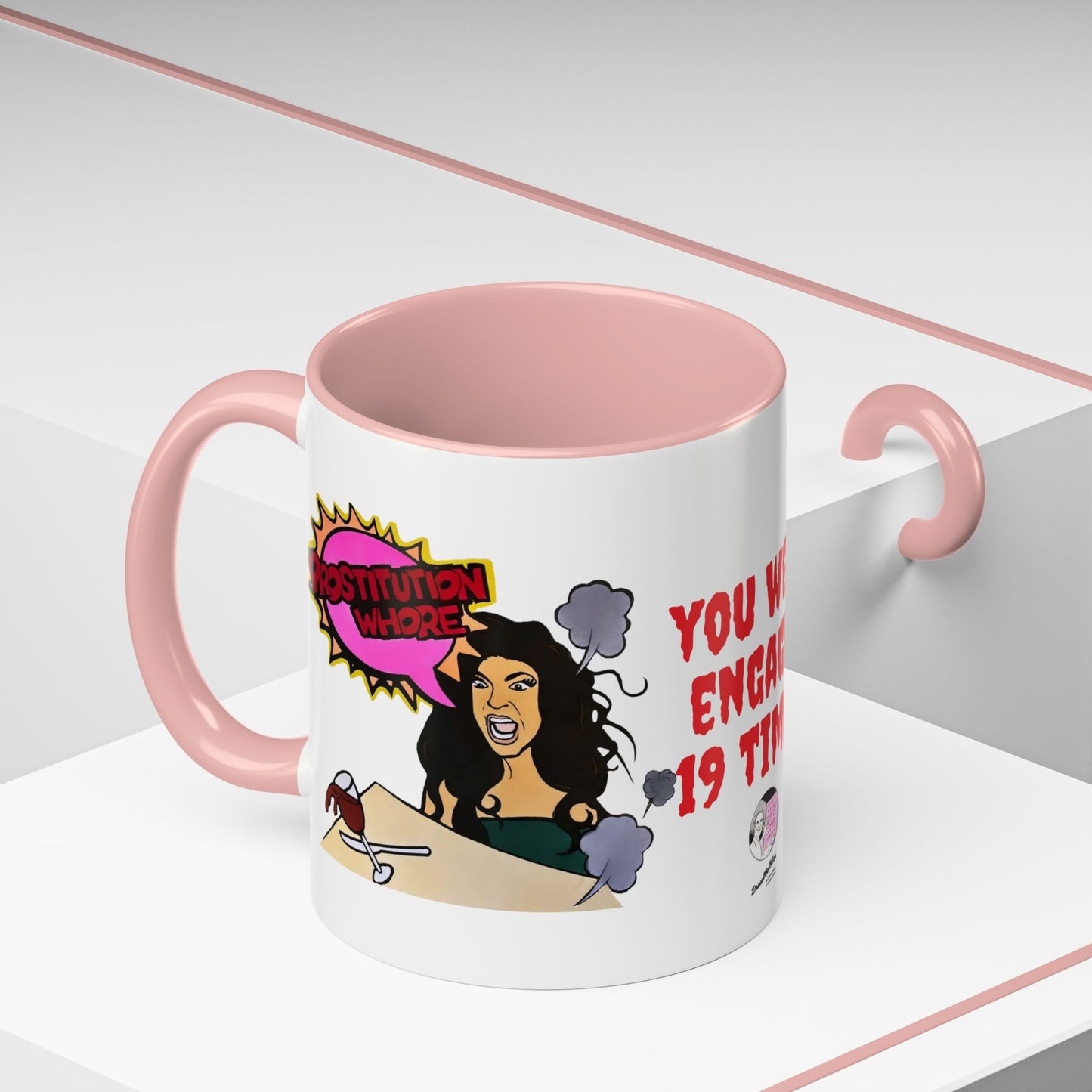 RHONJ "Prostitutions' Whore", Ceramic Mug, (11oz, 15oz) Featuring Teresa Giudice vs. Danielle Staub