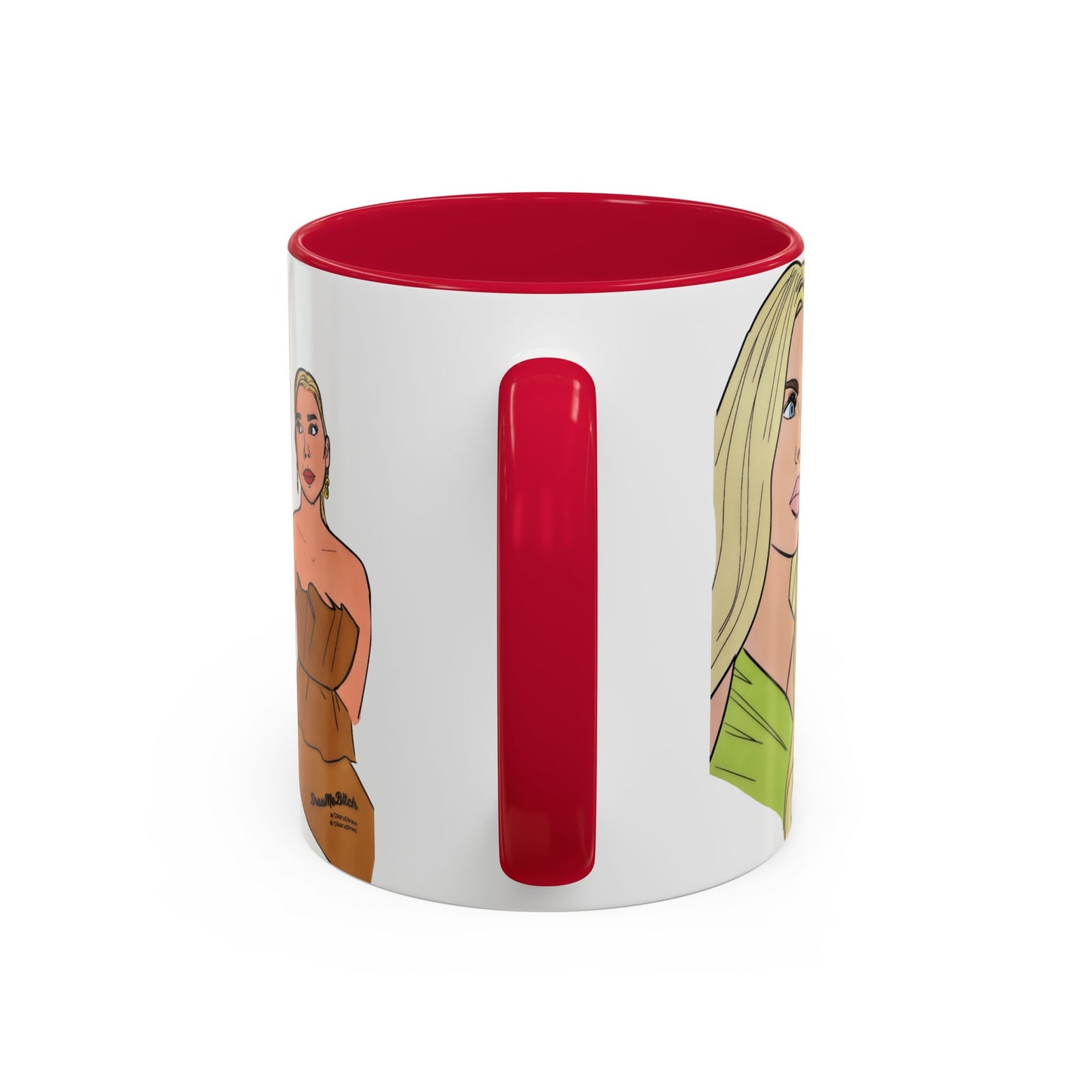 RHOM Alexia & Marysol "Right for the Hole, Wrong for the Soul", Ceramic Mug, (11oz, 15oz) featuring Alexia Nepola and Marysol Patton