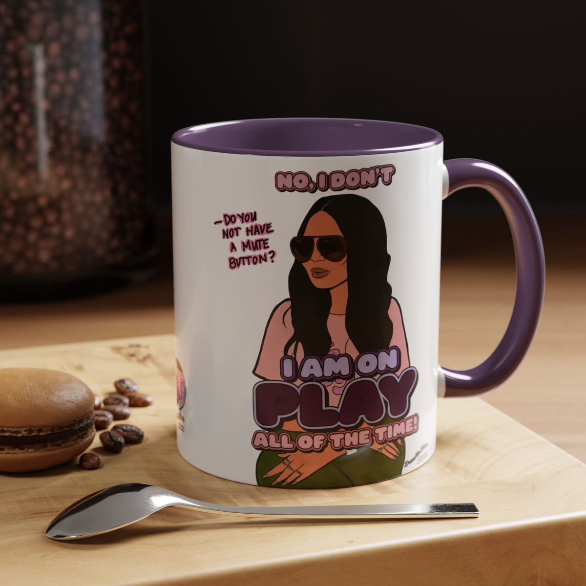 RHOSLC Lisa On Play, Ceramic Mug, (11oz, 15oz)  featuring Lisa Barlow