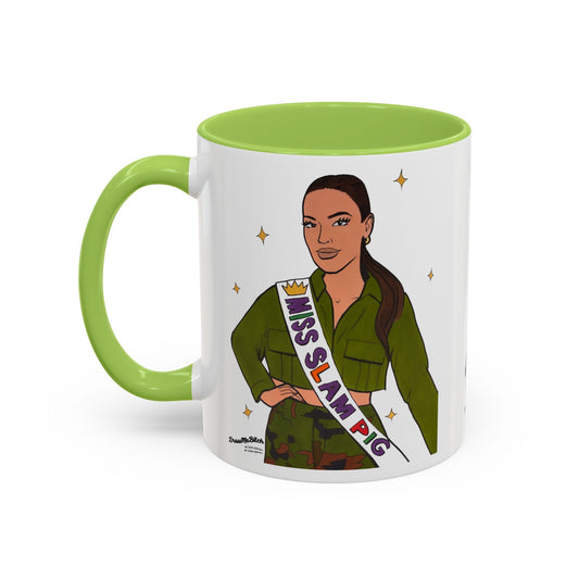 RHORI Kelsey vs. Rosie SLAM PIG, Ceramic Mug, (11oz, 15oz) featuring Kelsey Swanson & Rosie Woods