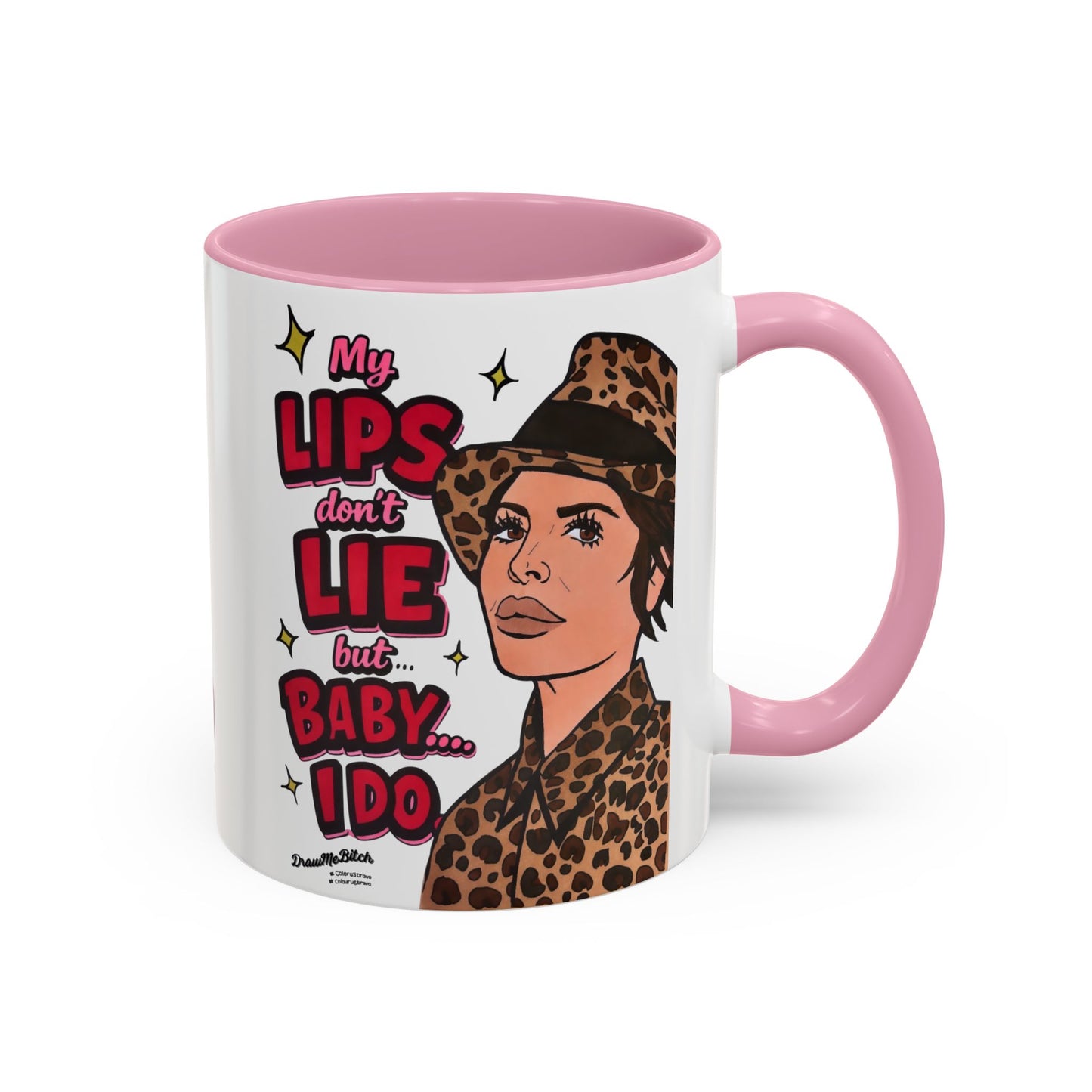 Traitors Lisa Rinna Lips Don't Lie, Ceramic Mug, Various Sizes & Colors
