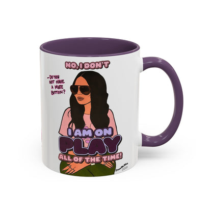 RHOSLC Lisa On Play, Ceramic Mug, (11oz, 15oz)  featuring Lisa Barlow