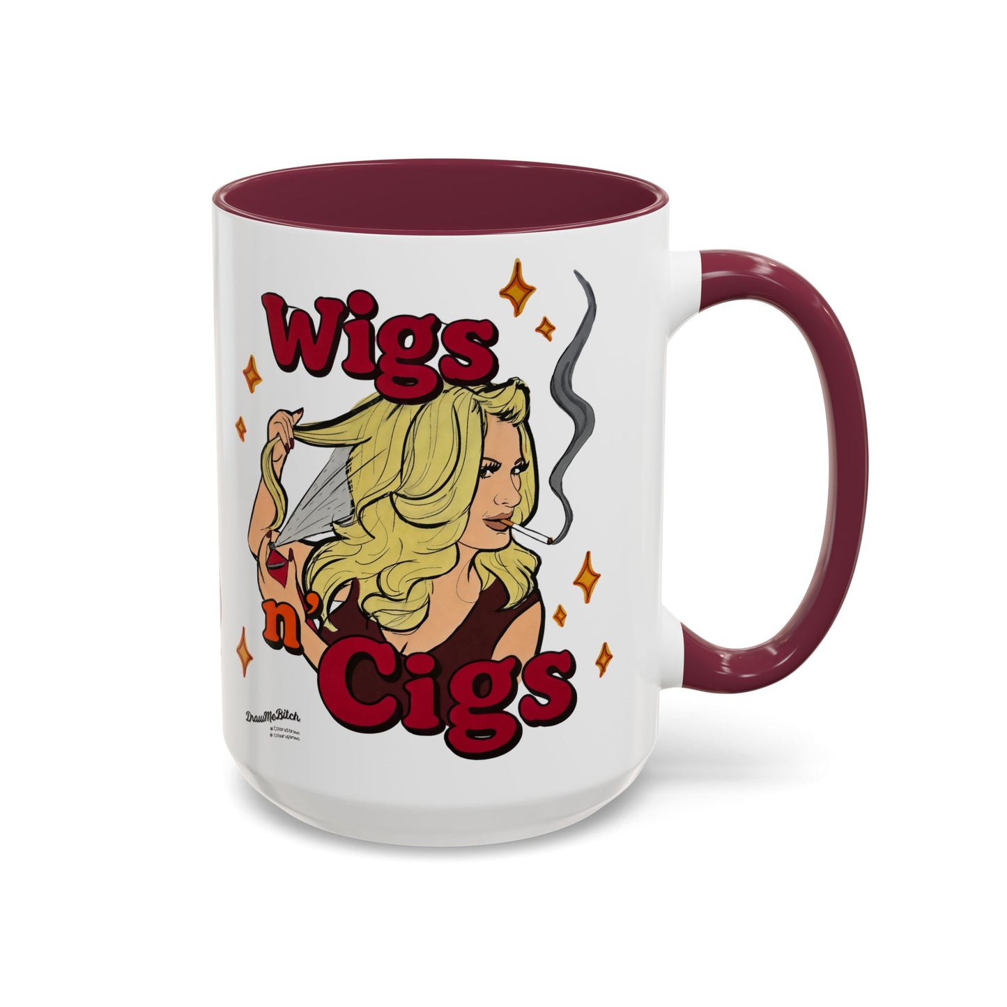 RHOA Kim "Wigs n' Cigs", Ceramic Mug, (11oz, 15oz) Featuring Kim Zolciak