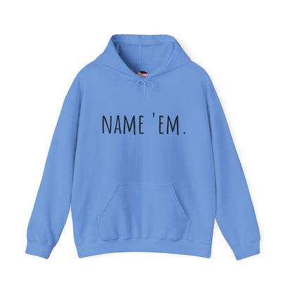 RHOBH Kyle vs. Sutton "NAME 'EM", Unisex Hoodie, featuring Kyle Richards and Sutton Stracke