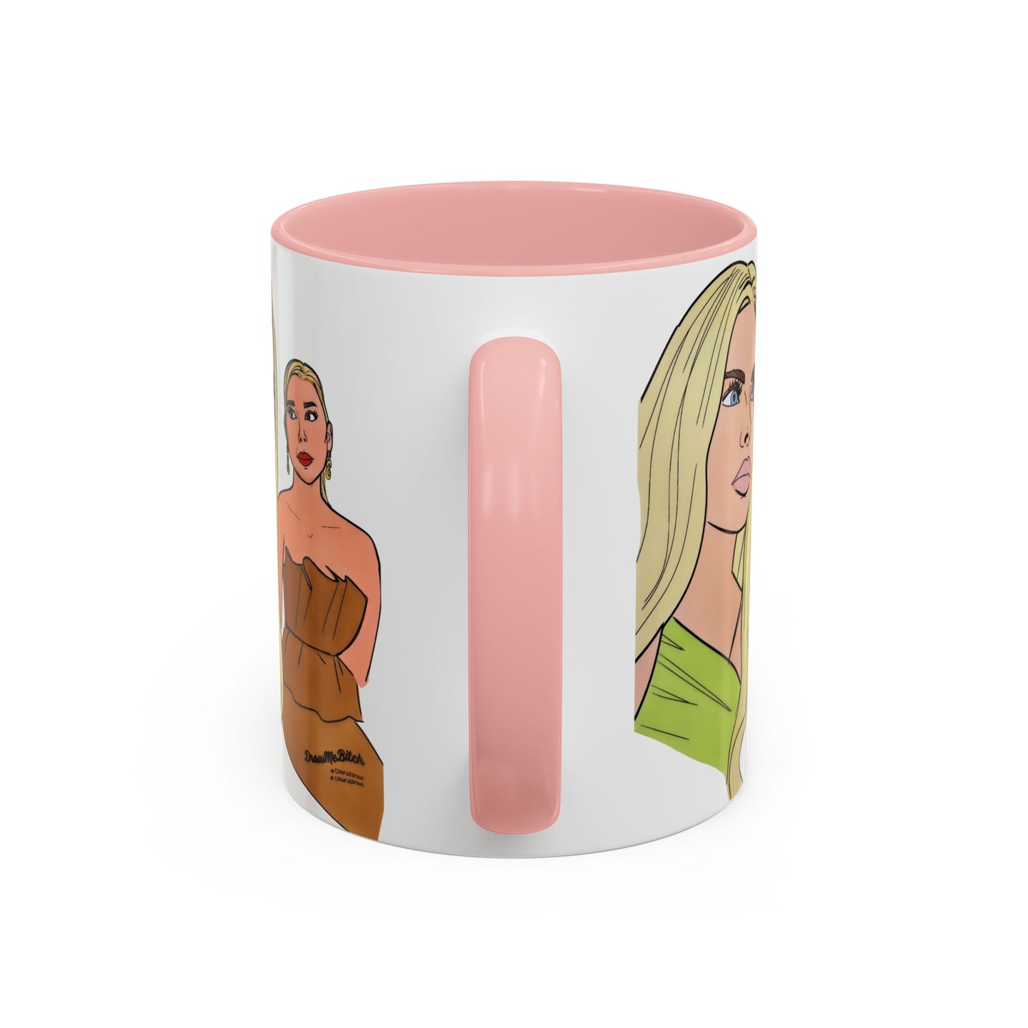 RHOM Alexia & Marysol "Right for the Hole, Wrong for the Soul", Ceramic Mug, (11oz, 15oz) featuring Alexia Nepola and Marysol Patton
