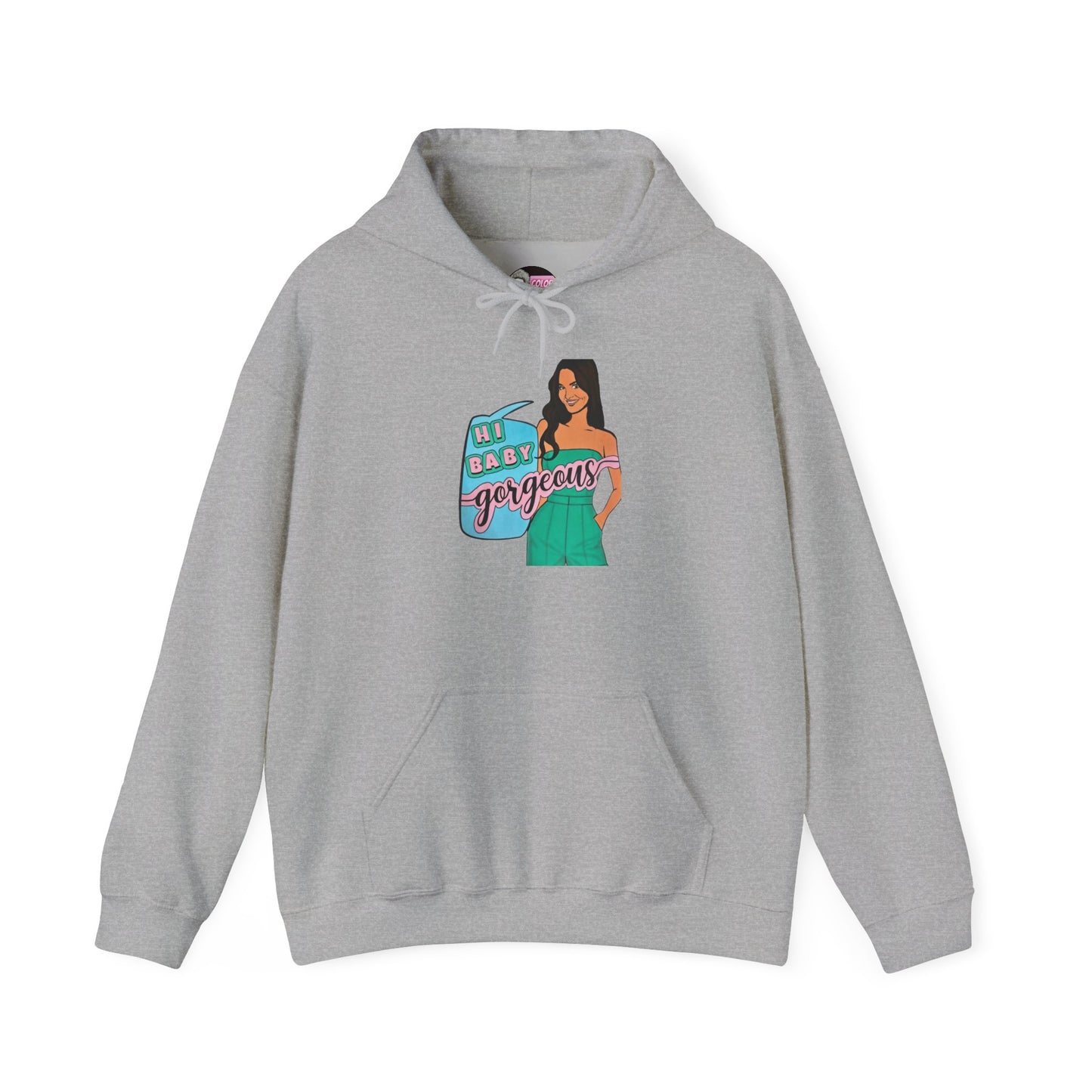 RHOSLC Lisa "Hey Baby Gorgeous!", Unisex Hoodie, featuring Lisa Barlow