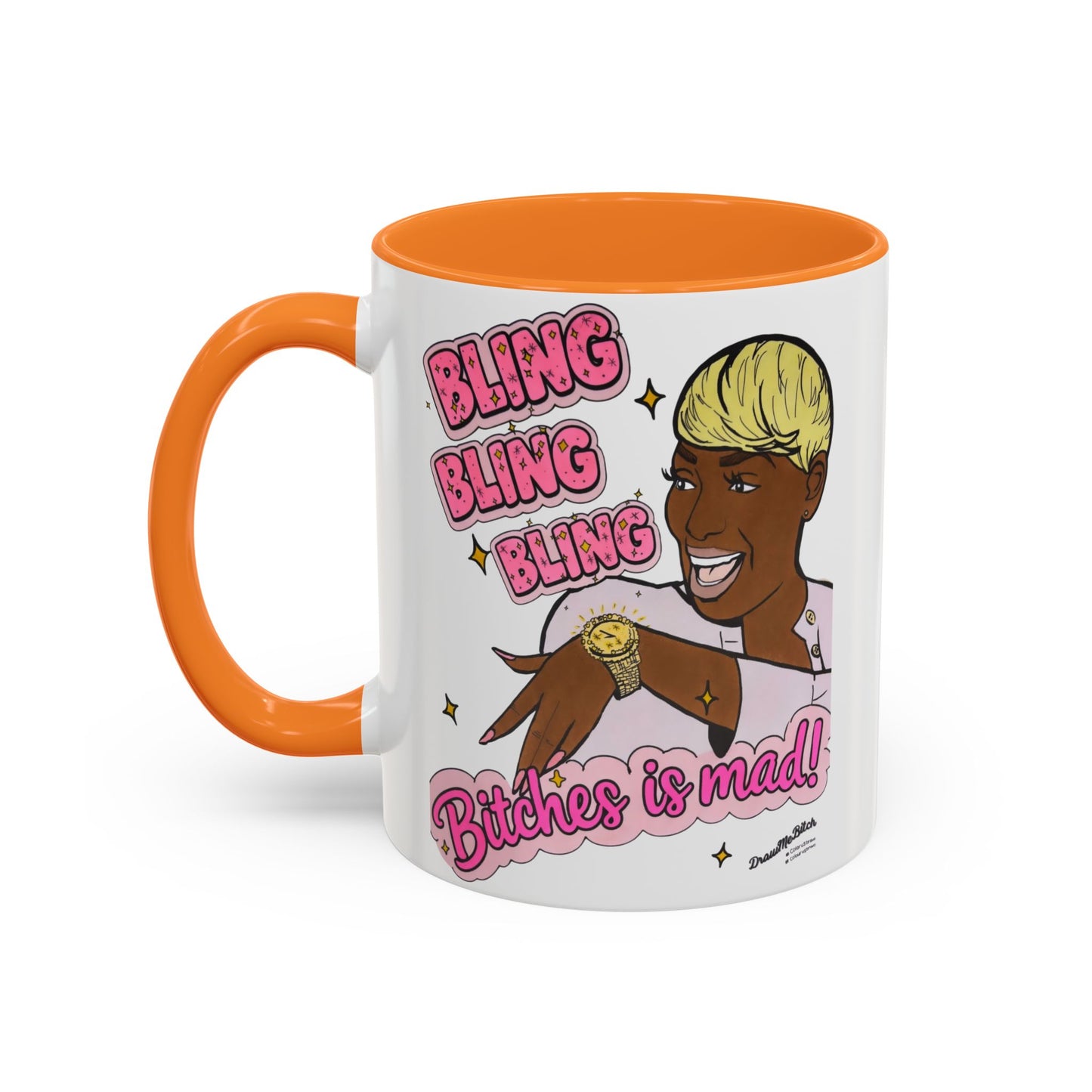 RHOA Nene Bling Bling Bitches is Mad, Ceramic Mug, Various Sizes & Colors, featuring Nene Leakes