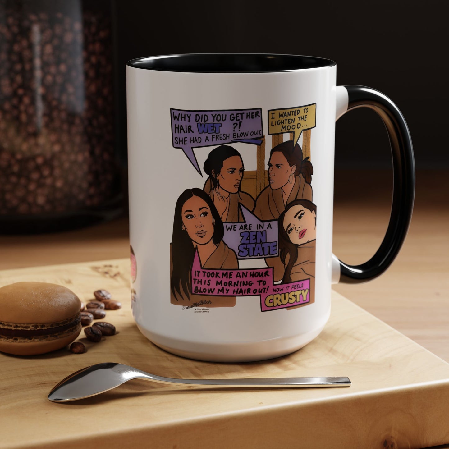 RHOSLC Zen State, Ceramic Mug, (11oz, 15oz)  featuring Lisa Barlow, Angie K, Britani Bateman, and Meredith Marks