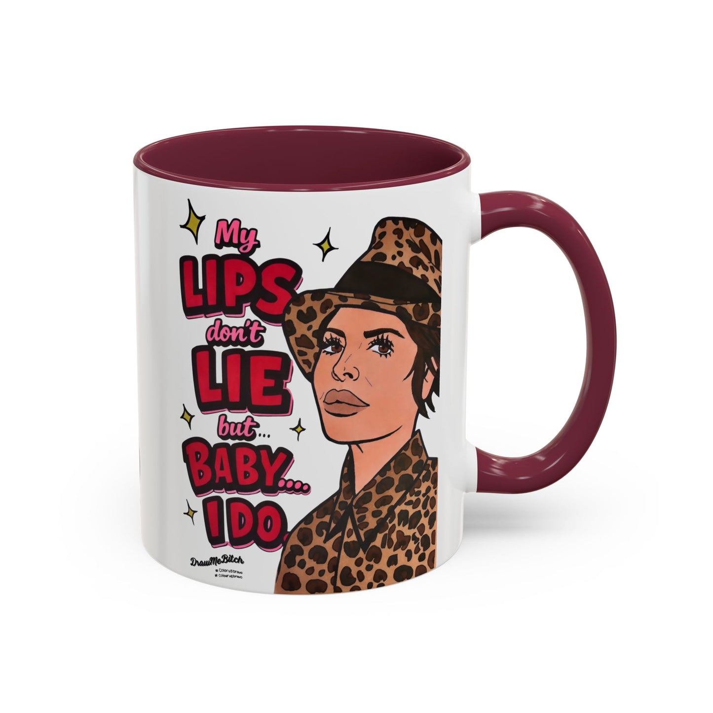 Traitors Lisa Rinna Lips Don't Lie, Ceramic Mug, Various Sizes & Colors
