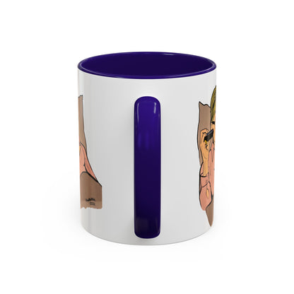 RHONY Sonja in bed with a Crown, Ceramic Mug, (11oz, 15oz) featuring Sonja Morgan