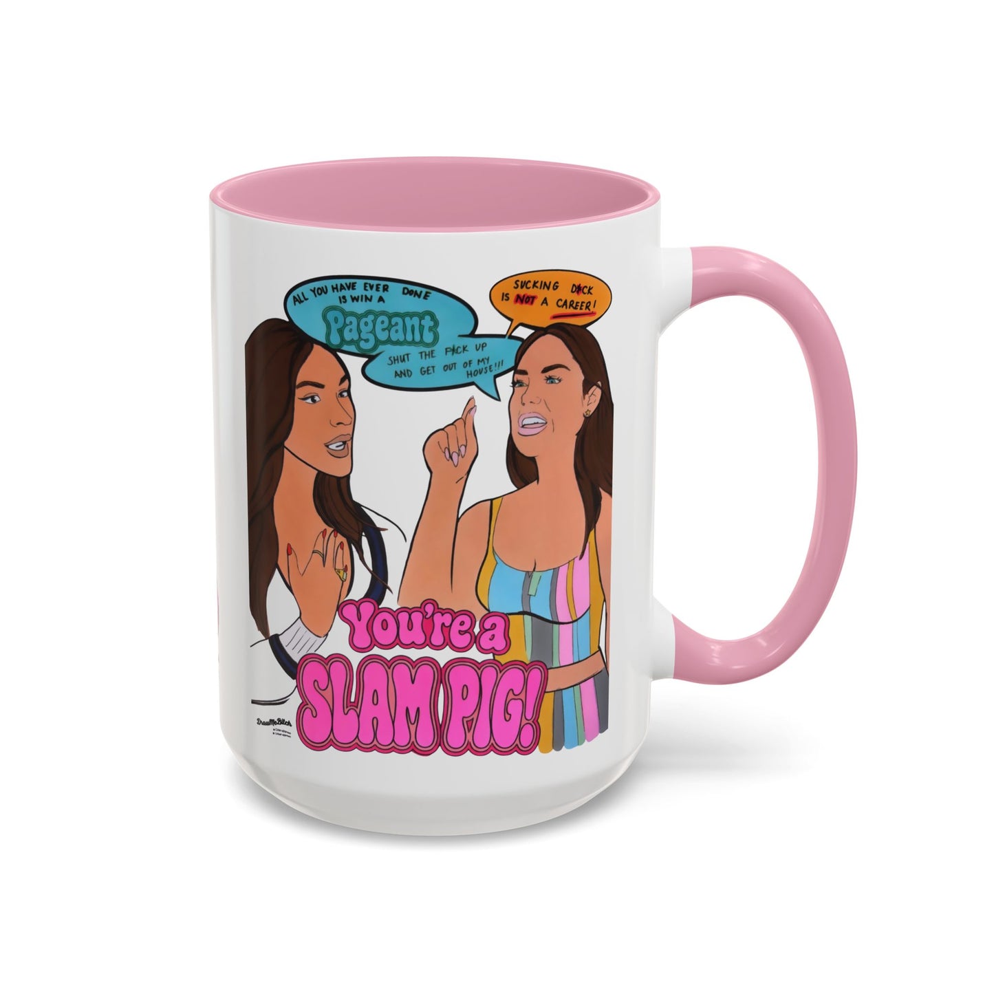 RHORI Kelsey vs. Rosie SLAM PIG, Ceramic Mug, (11oz, 15oz) featuring Kelsey Swanson & Rosie Woods