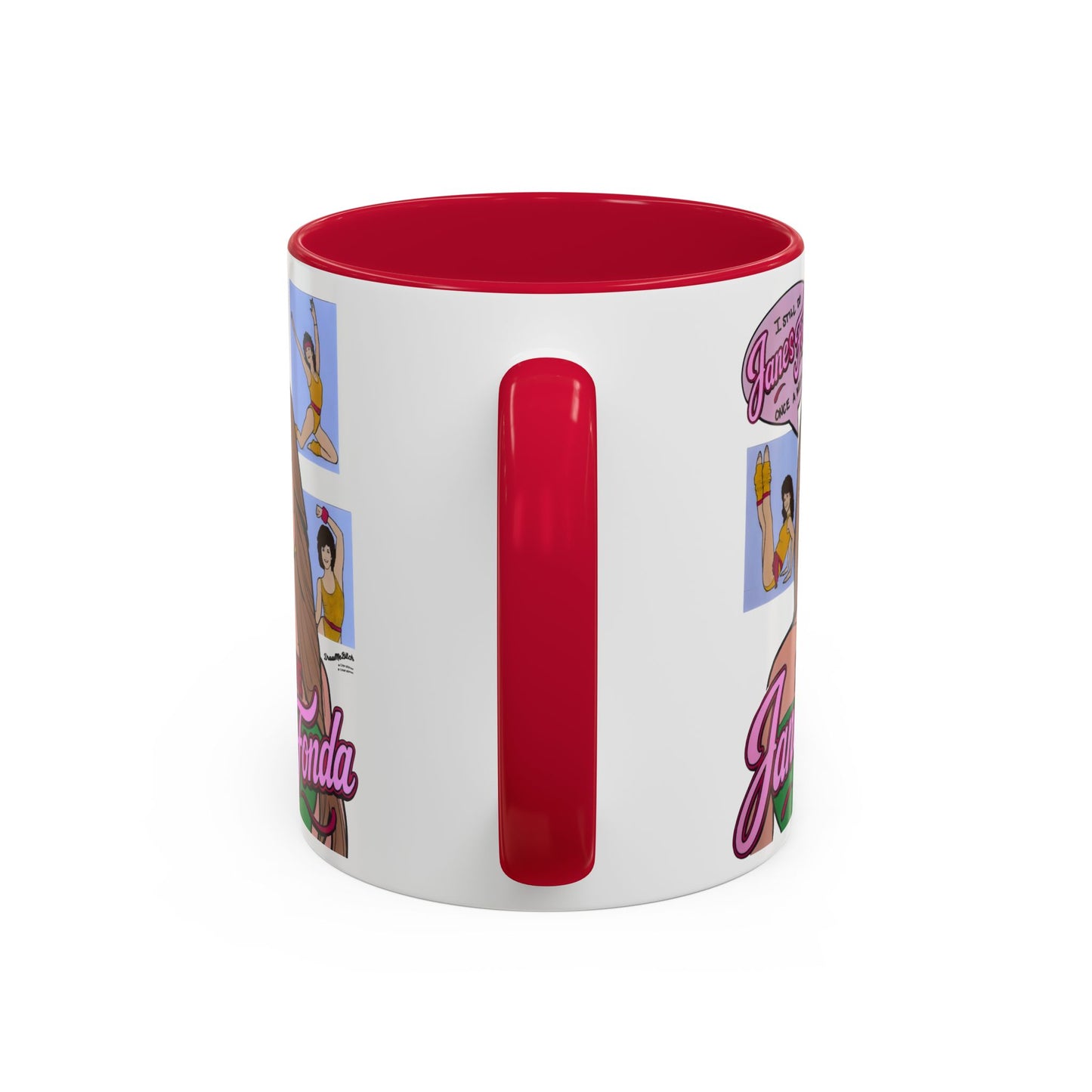 RHORI Alicia Loves Janes Fonda, Ceramic Mug, (11oz, 15oz) featuring Kelsey Swanson & Rosie Woods