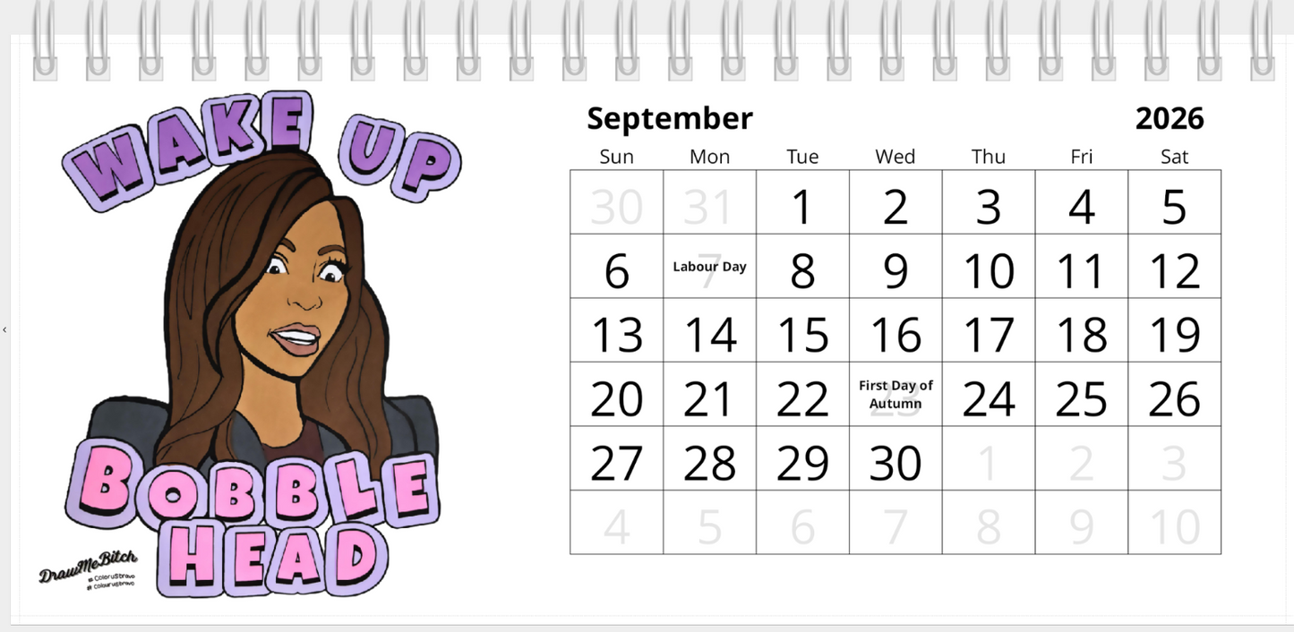 Real Housewives of 2026, Desktop Calendar, Featuring Various Real Housewives from Bravo TV