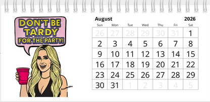 Real Housewives of 2026, Desktop Calendar, Featuring Various Real Housewives from Bravo TV