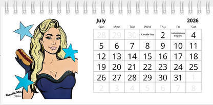 Real Housewives of 2026, Desktop Calendar, Featuring Various Real Housewives from Bravo TV