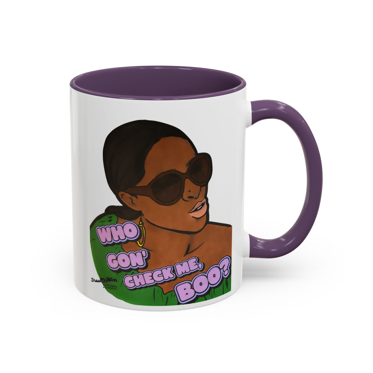 RHOA Sheree Who Gon Check Me Boo?, Ceramic Mug, Various Sizes & Colors, featuring Sheree Whitfield